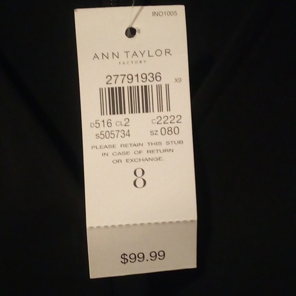 Ann Taylor Factory Black Sleeveless Dress - Size 8 - Picture 8 of 8